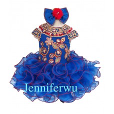 Infant/toddler/baby/children/kids Girl's glitz Pageant evening/prom Dress/clothing 1~6T G225B